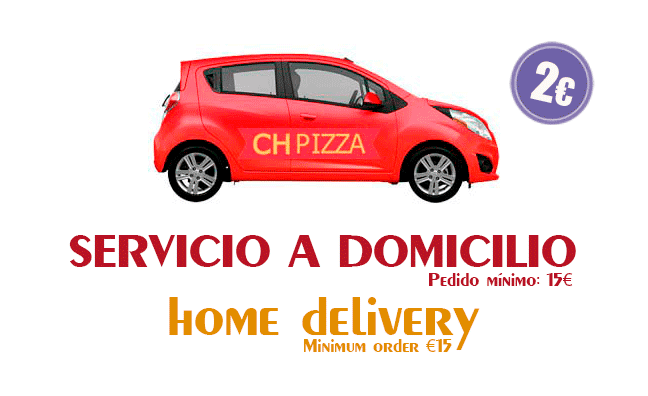 Servicio a domicilio pizzas CH pizza en Pedrouzo